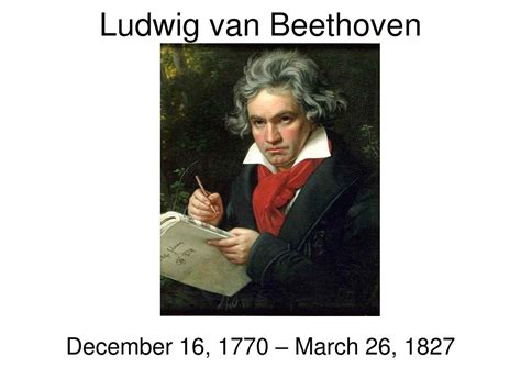 Ppt Ludwig Van Beethoven Powerpoint Presentation Free Download Id