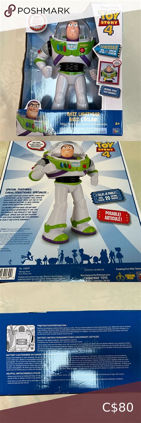 🆕🎄🎁 Disney Buzz Lightyear Interactive Talking Action Figure Toy Story 4