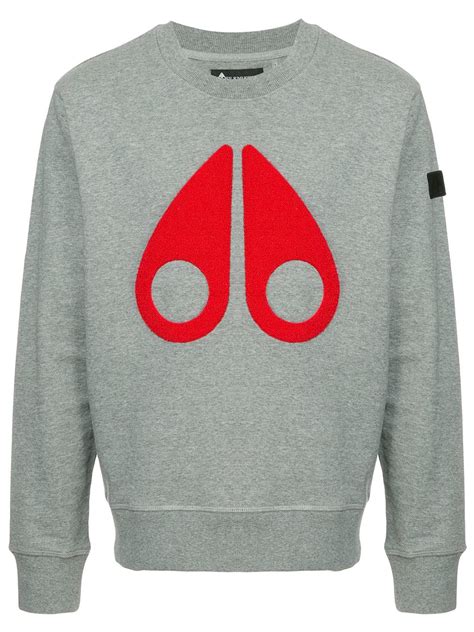 Moose Knuckles Logo Sweatshirt In Grey | ModeSens