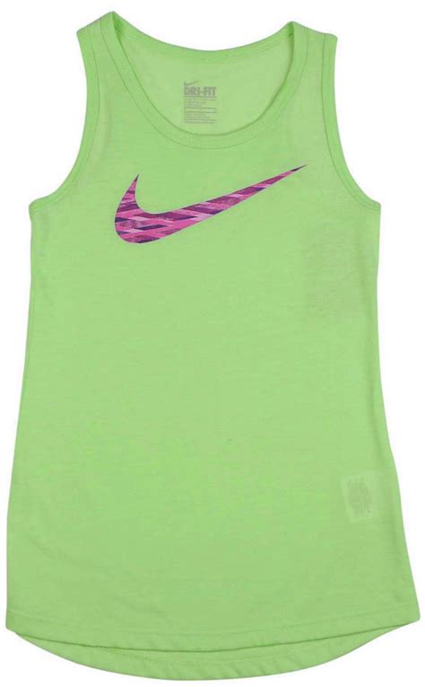 Nike Big Girls 7 16 Graphic Fashion Swoosh Tank Top Ebay