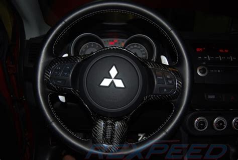 Rexpeed Carbon Fiber Steering Wheel Cover Evo X Evo X Interior Interior