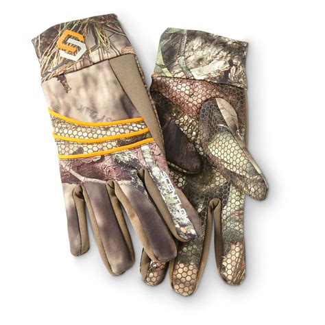 ScentLok Savanna Camo Lightweight Shooters Gloves - 649139, Gloves ...