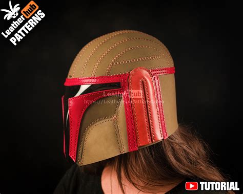 Leather helmet pattern PDF - by Leatherhub