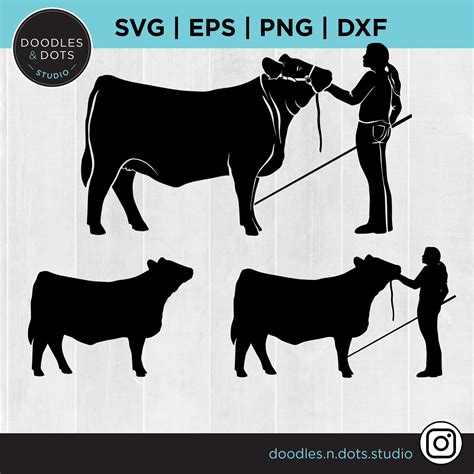 Show Cow Svg Beef Cow Svg Beef Cattle Svg For Cricut Etsy Finland