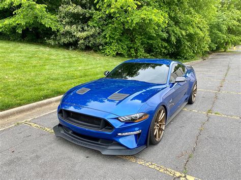 Ford Mustang GT S550 Blue With Bronze Velgen VF5 Wheel Front