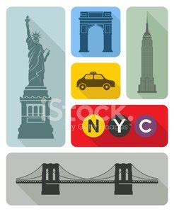 New York City Icons Stock Vector | Royalty-Free | FreeImages