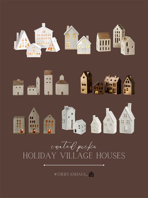 Village House Tealight Holder Set Curated On Ltk