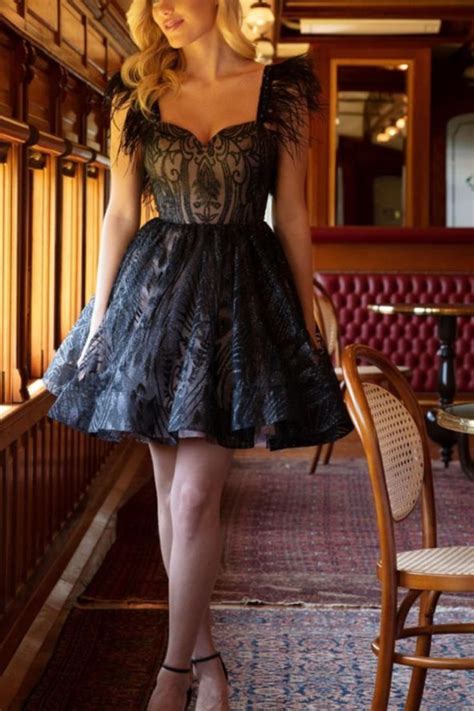 Vestido Debutante Curto E Saia Longa Remov Vel Preto Nude