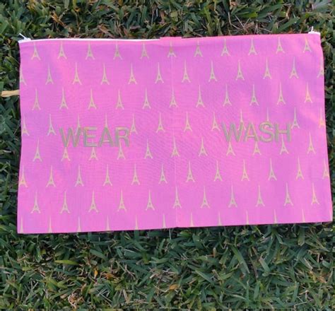 Coral And Gold Paris Lingerie Travel Bag Vacation Organizer Etsy