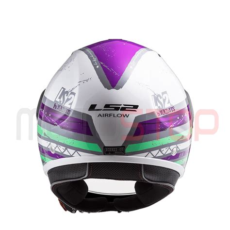 Casco Ls2 OF562 Airflow Ronnie Titanio Morado
