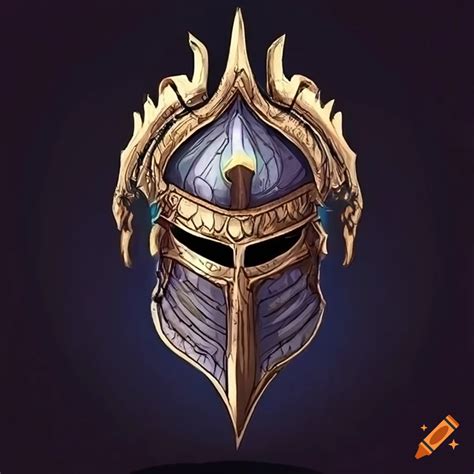 Hand Drawn Dragon Knight Helmet On Craiyon