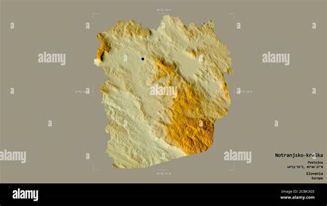 Area Of Notranjsko Kra Ka Statistical Region Of Slovenia Isolated On