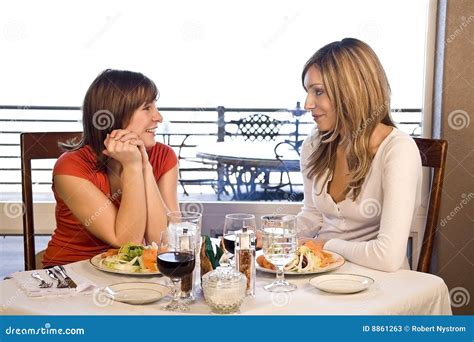 2 Friends Having Lunch Stock Photos Image 8861263