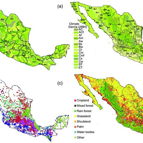 Elevation Map Of Mexico Including Its Main Topography Features The