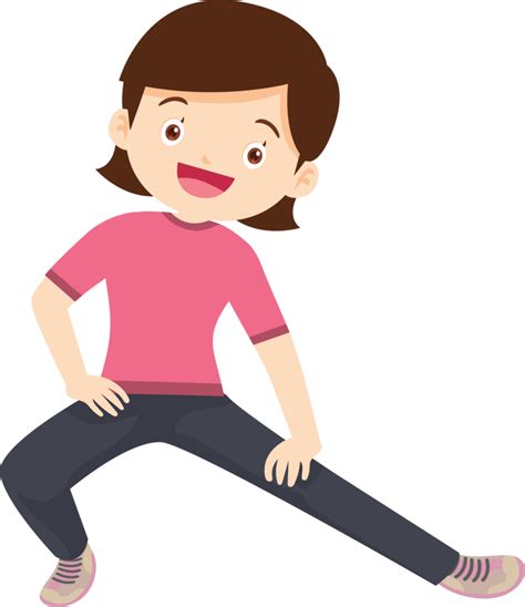 cute people training exercise cartoon character 34095123 PNG