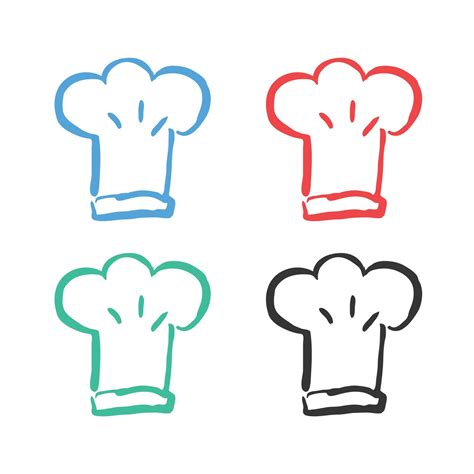 Chef Hat Cartoon icon, Kitchen Chef hat icon, chef hat logo vector ...