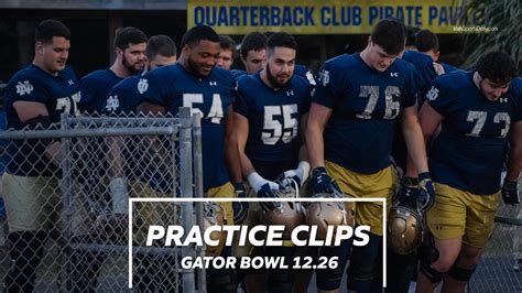 Video | Notre Dame Football Practice Clips: Gator Bowl | Irish Sports Daily