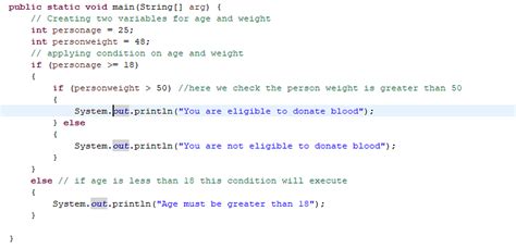 Basic Java If Statements