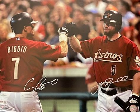 Craig Biggio And Jeff Bagwell Autographed Dual 16x20 Mlb Auctions