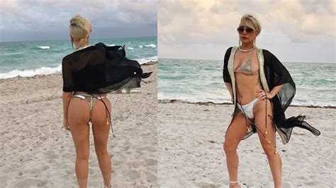 Lady Gaga Wears Thong Bikini Marie Claire