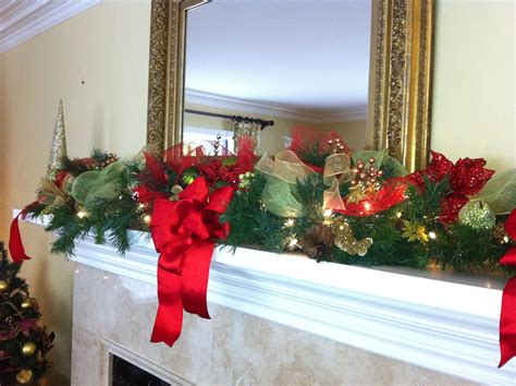 Christmas Mantel Garland | Christmas mantel garland, Christmas mantels, Holiday