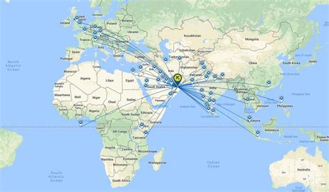 Qatar Airways Route Map Qatar Airways And The Blockade Flight Report