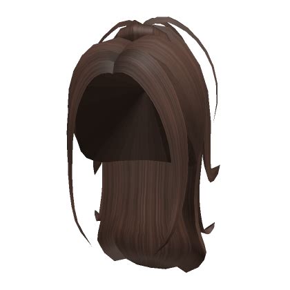 Aesthetic Long Y K Messy Ponytail Brown Roblox Item Rolimon S