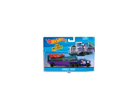 Mattel Hot Wheels Super Rigs 1 64 Car W Matching Transporter MTTBDW51 AMain Hobbies