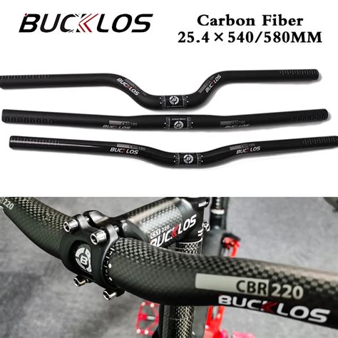 Bucklos Carbon Folding Bike Handlebar 25 4mm Bicycle Handlebar 540mm