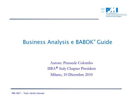 Pdf Business Analysis E Babok® Guide Pmi Nic Dokumentips