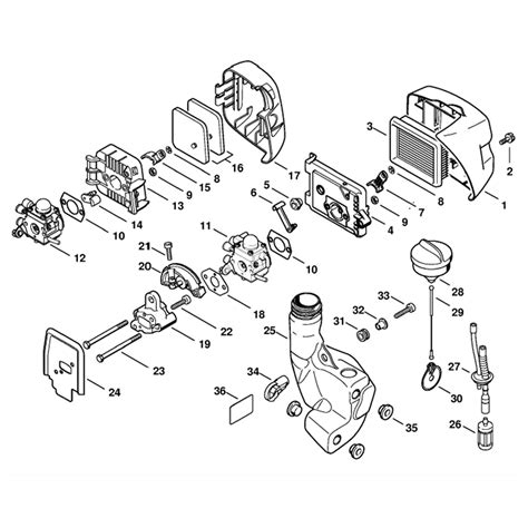 Stihl Mm C E Z Multi Tool Engine Mm C E Z Parts Diagram Air Filter