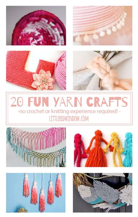 20 Fun Yarn Crafts - Little Red Window