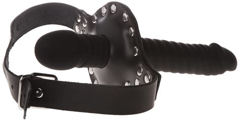 Strict Leather Ride Me Mouth Gag With Dildo Black Ac735