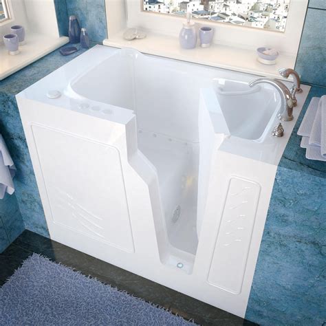 Venzi 26x46 Right Drain White Air Jetted Walk In Bathtub