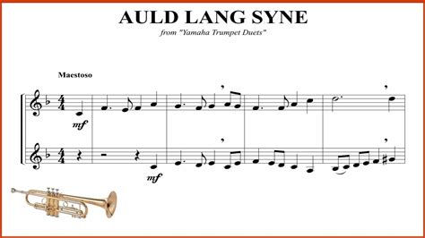 Auld Lang Syne Trumpet Duet Youtube