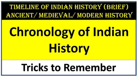 Complete Indian History Timeline I Brief I Ancient History I Medieval ...