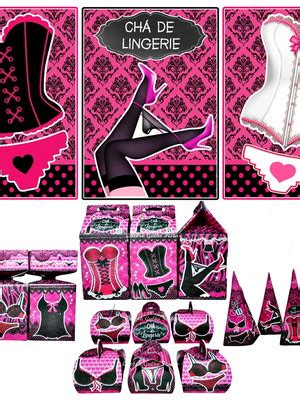 Kit Lembrancinhas Cha De Lingerie Decoracao Itens Compre Produtos Personalizados No Elo