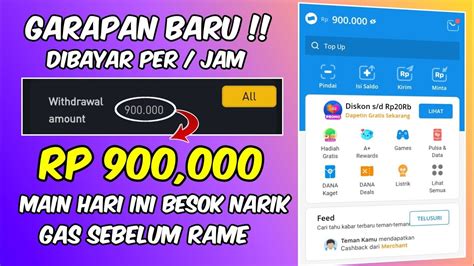 BARU DIBAYAR 900RB Game Penghasil Saldo Dana Tercepat Apk