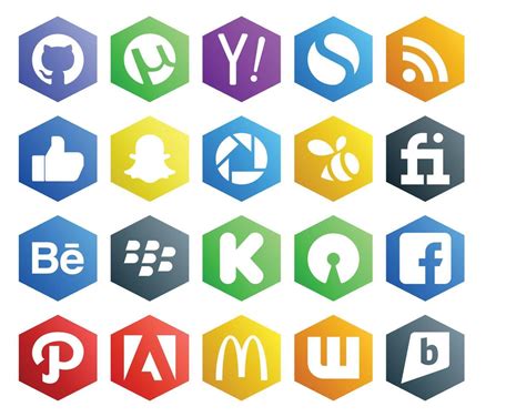 Social Media Icon Pack Including Adobe Facebook Picasa Open Source