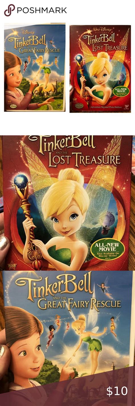 Bundle Of 2 Dvds Tinker Bell And The Lost Treasure And The Great