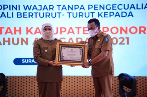 Pemkab Ponorogo Raih Opini Wtp Dari Bpk Kali Berturut Turut