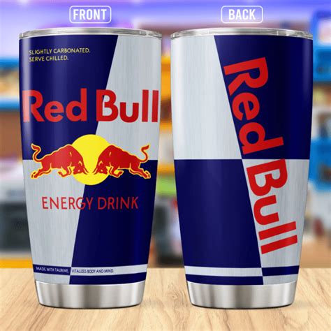 Red Bull Stainless Steel Tumbler Oz Cadadesigns