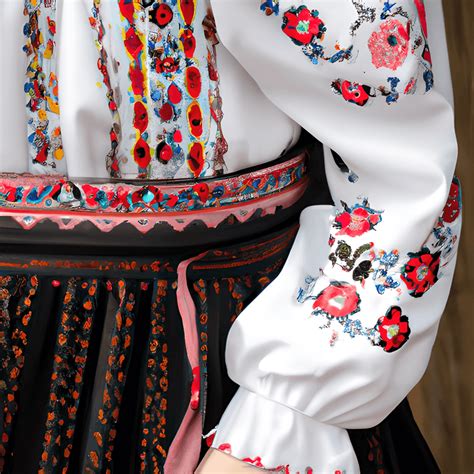 Traditional Romanian Folk Dress · Creative Fabrica