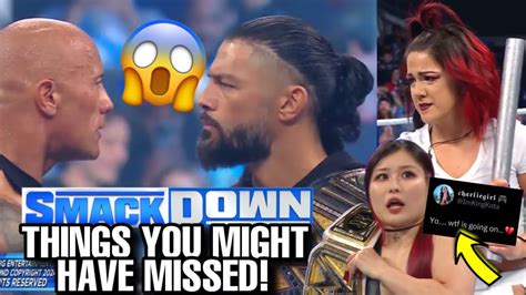 Things You Might Have Missed Wwe Smackdown The Rock Vs Roman Reigns