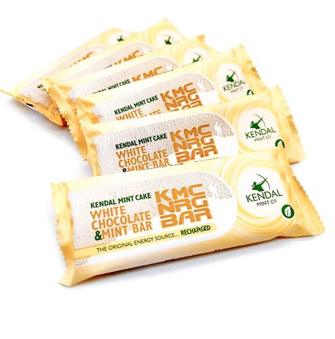 Kmc Nrg Bar White Chocolate Coated Kendal Mint Cake 50g Exclusive