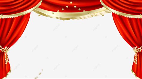 Stage Curtain Stage Curtain Illustration PNG Transparent Clipart