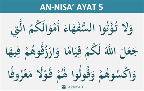 Surat An Nisa Ayat Arti Per Kata Dan Tafsir