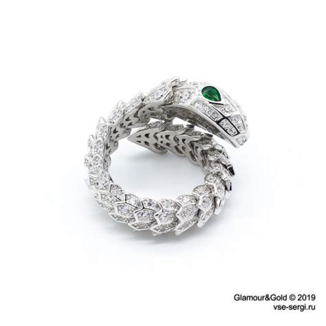 Кольцо змея Bvlgari Serpenti (серебро 925) (Арт. BVL-2008) купить по ...