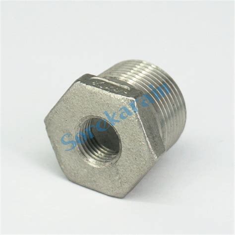 34 Bsp Male To 14 Bsp Female 304 Stainless Steel Reducer Pipe Fitting Ebay