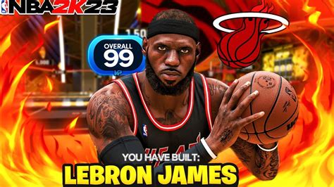 MIAMI HEAT LEBRON JAMES BUILD NBA 2K23 OVERPOWERED 6 8 WING YouTube